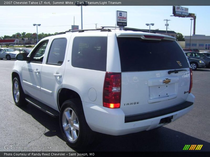 Summit White / Dark Titanium/Light Titanium 2007 Chevrolet Tahoe LT 4x4