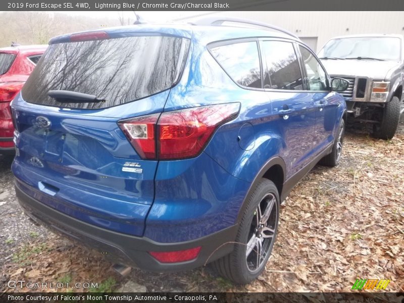 Lightning Blue / Chromite Gray/Charcoal Black 2019 Ford Escape SEL 4WD