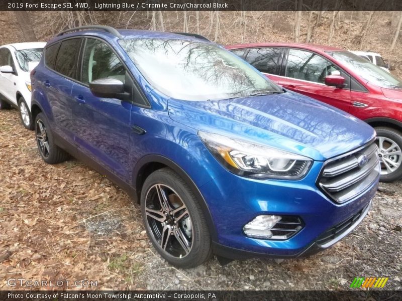 Lightning Blue / Chromite Gray/Charcoal Black 2019 Ford Escape SEL 4WD