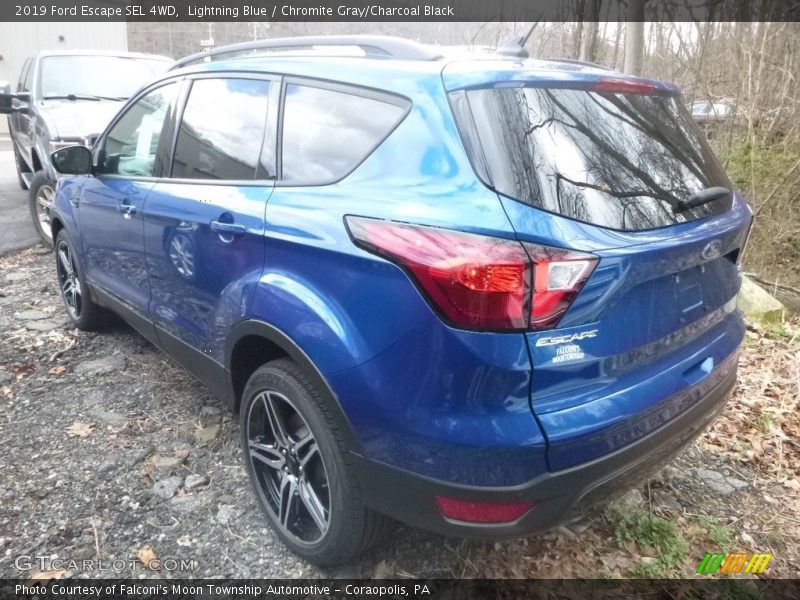Lightning Blue / Chromite Gray/Charcoal Black 2019 Ford Escape SEL 4WD