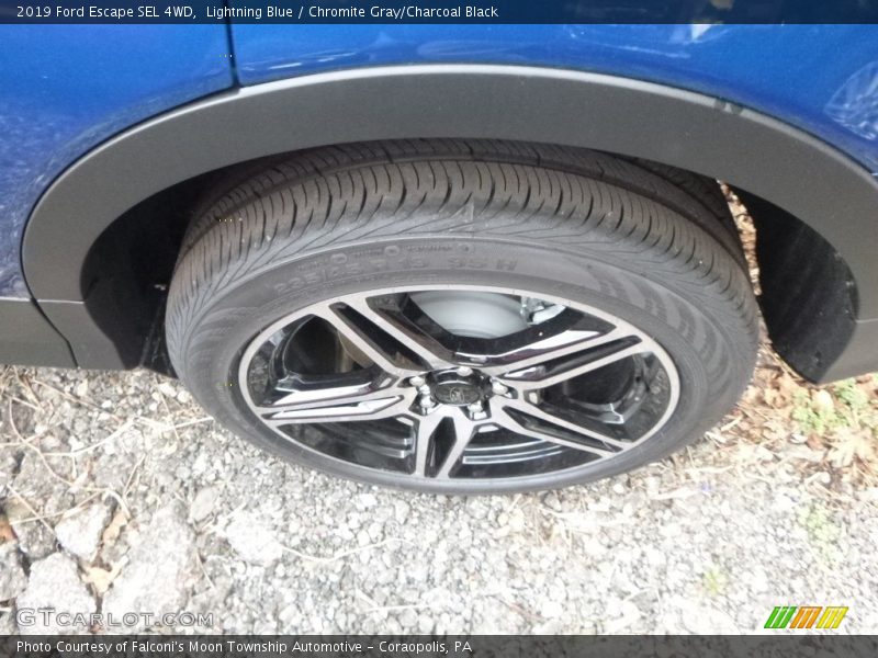 Lightning Blue / Chromite Gray/Charcoal Black 2019 Ford Escape SEL 4WD