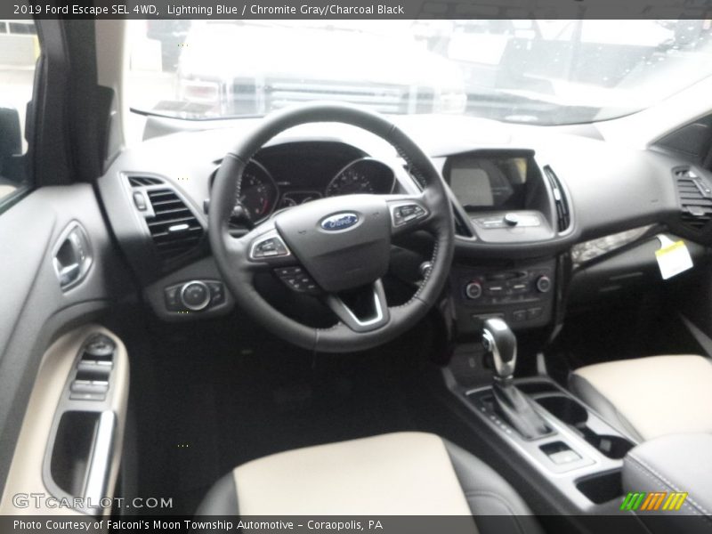 Lightning Blue / Chromite Gray/Charcoal Black 2019 Ford Escape SEL 4WD