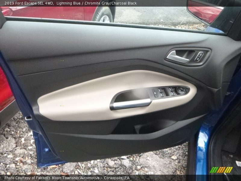 Lightning Blue / Chromite Gray/Charcoal Black 2019 Ford Escape SEL 4WD