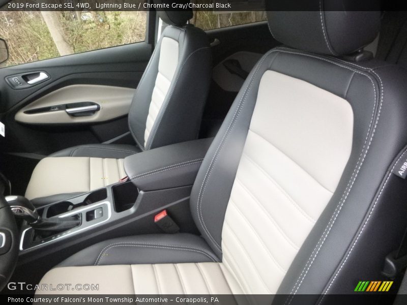 Lightning Blue / Chromite Gray/Charcoal Black 2019 Ford Escape SEL 4WD