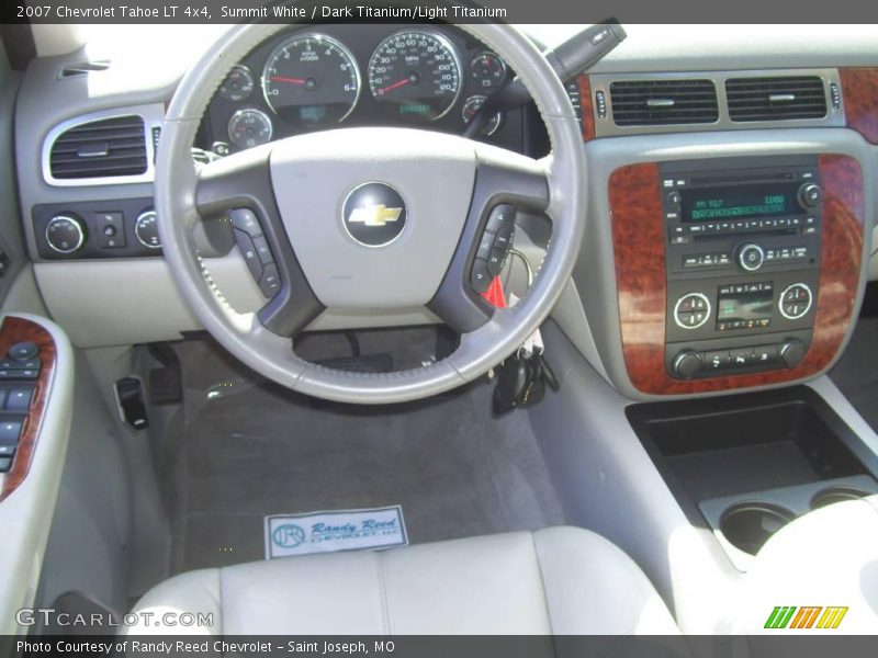 Summit White / Dark Titanium/Light Titanium 2007 Chevrolet Tahoe LT 4x4