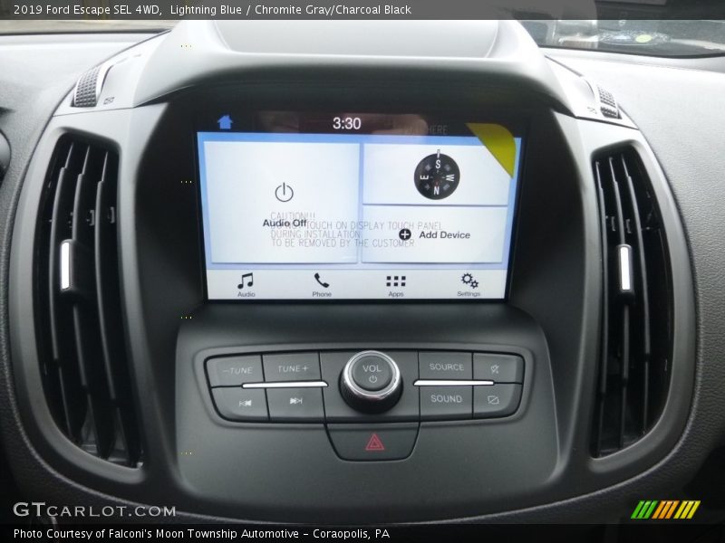 Lightning Blue / Chromite Gray/Charcoal Black 2019 Ford Escape SEL 4WD