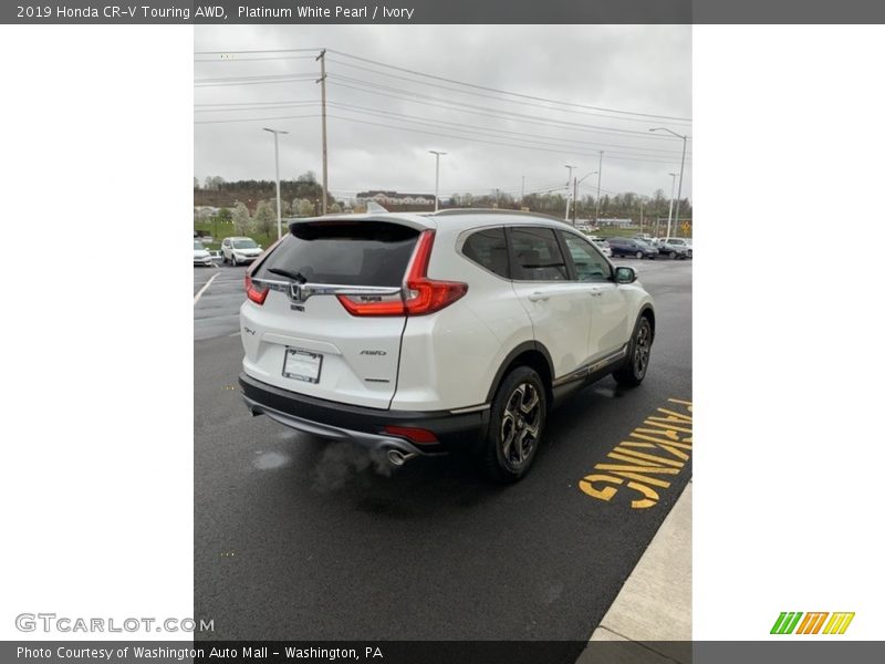 Platinum White Pearl / Ivory 2019 Honda CR-V Touring AWD
