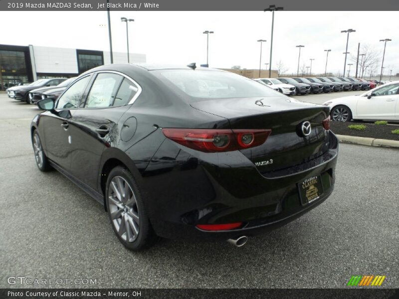 Jet Black Mica / White 2019 Mazda MAZDA3 Sedan