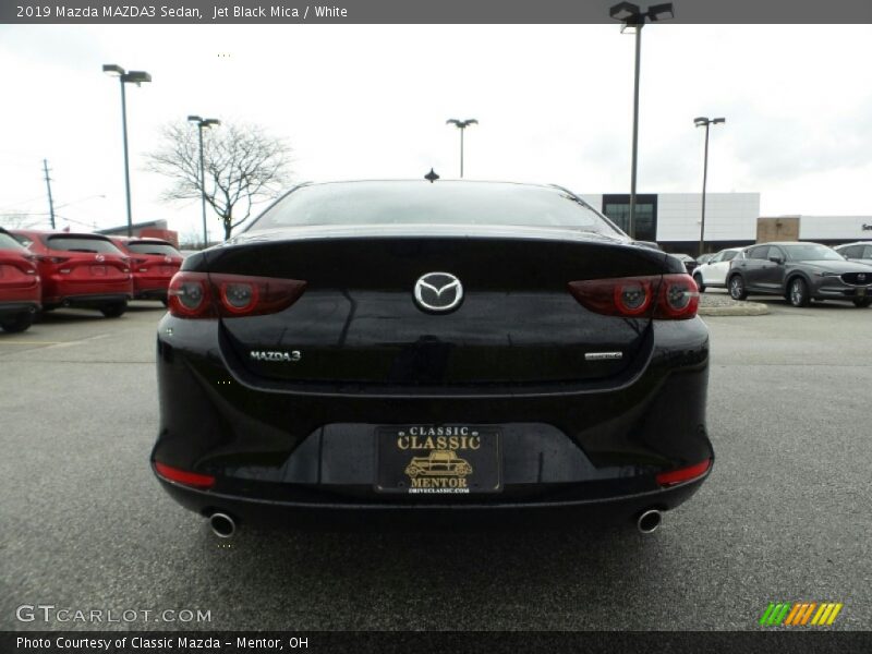 Jet Black Mica / White 2019 Mazda MAZDA3 Sedan