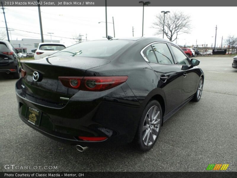 Jet Black Mica / White 2019 Mazda MAZDA3 Sedan