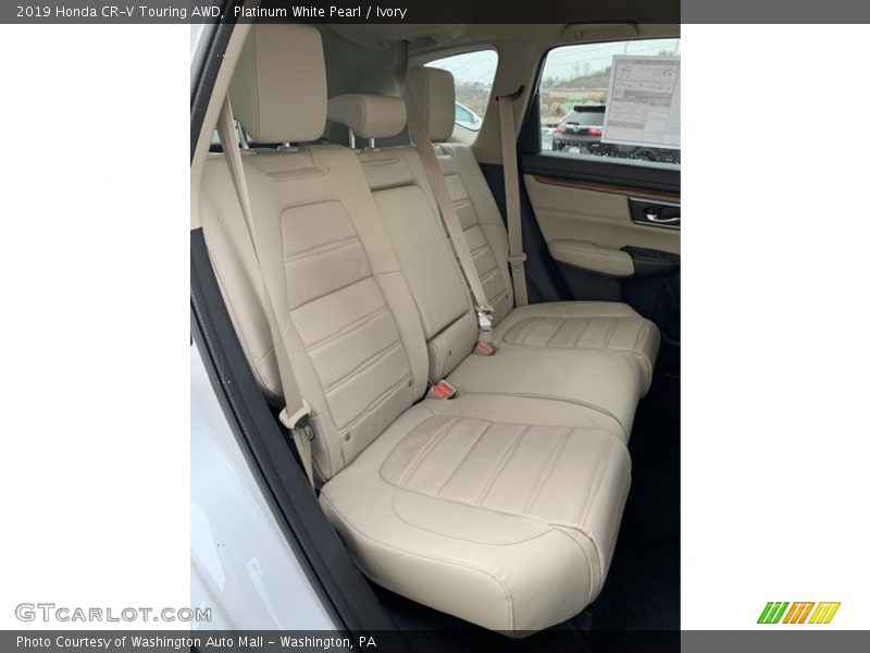 Platinum White Pearl / Ivory 2019 Honda CR-V Touring AWD