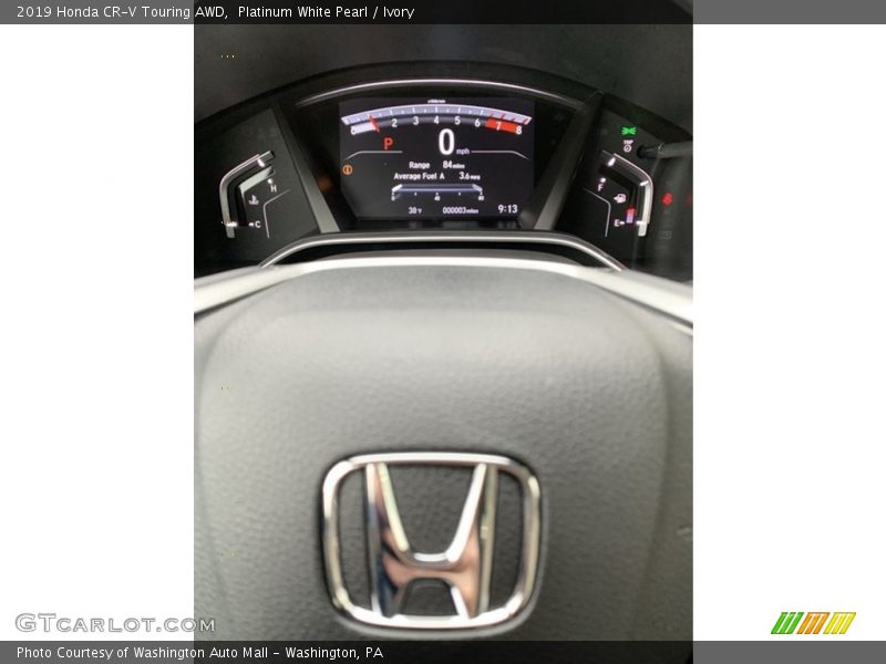 Platinum White Pearl / Ivory 2019 Honda CR-V Touring AWD