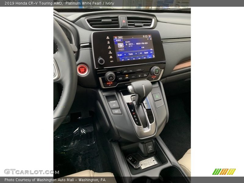 Platinum White Pearl / Ivory 2019 Honda CR-V Touring AWD