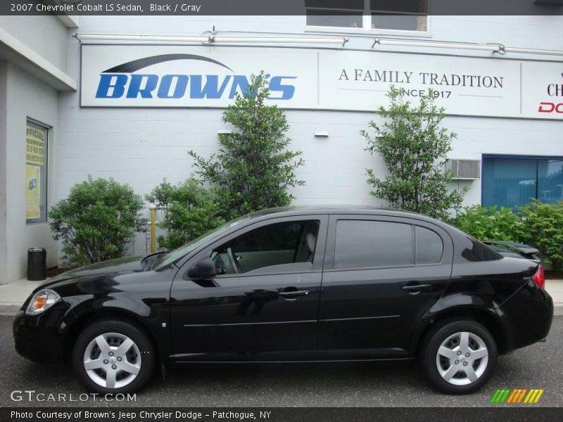 Black / Gray 2007 Chevrolet Cobalt LS Sedan