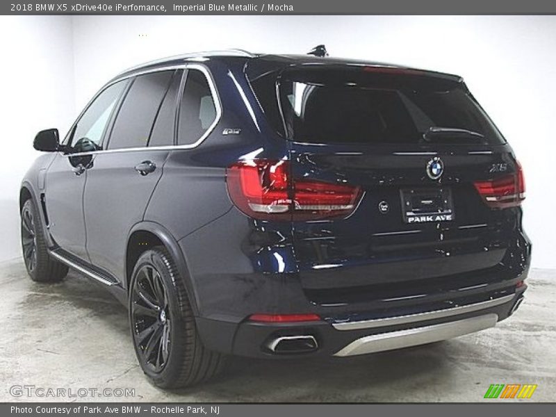 Imperial Blue Metallic / Mocha 2018 BMW X5 xDrive40e iPerfomance