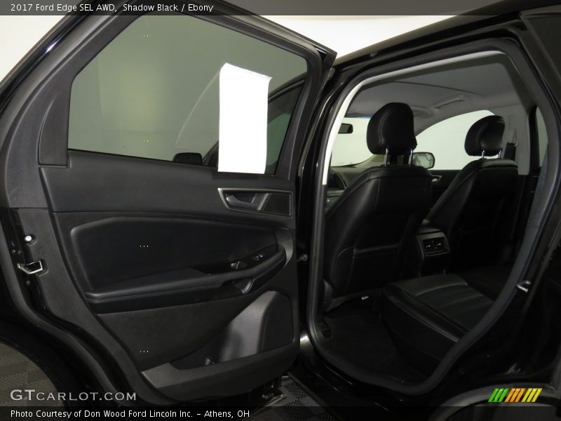 Shadow Black / Ebony 2017 Ford Edge SEL AWD
