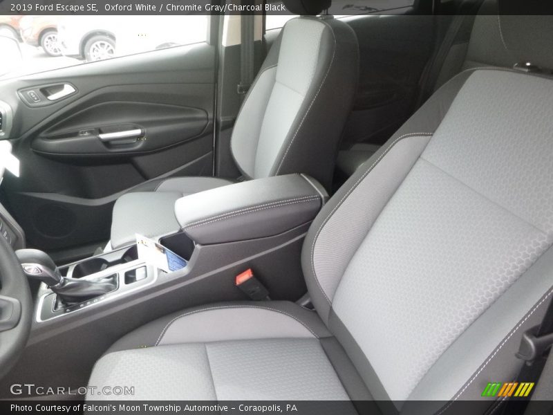 Oxford White / Chromite Gray/Charcoal Black 2019 Ford Escape SE