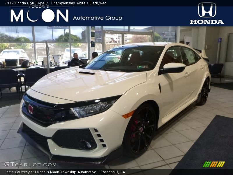 Championship White / Black/Red 2019 Honda Civic Type R