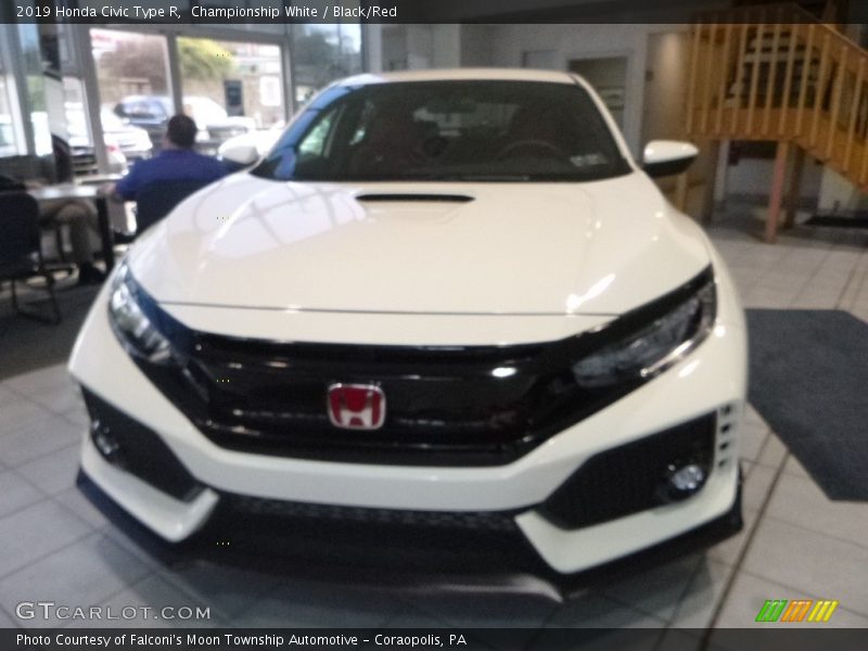 Championship White / Black/Red 2019 Honda Civic Type R