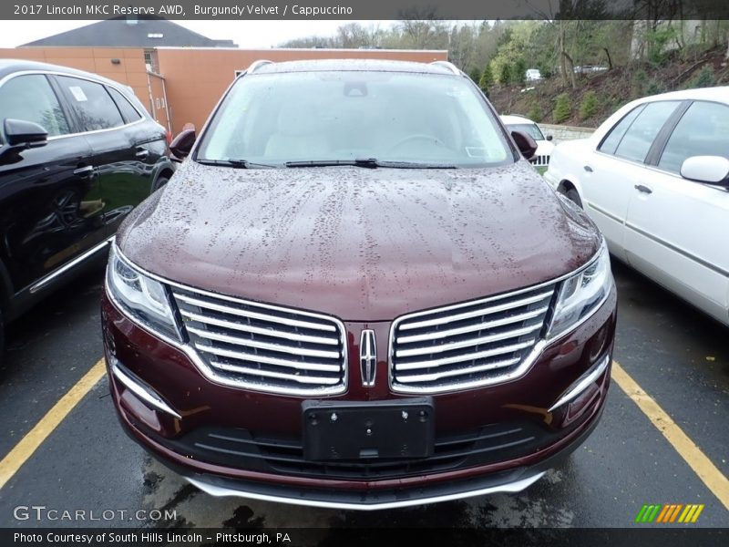 Burgundy Velvet / Cappuccino 2017 Lincoln MKC Reserve AWD