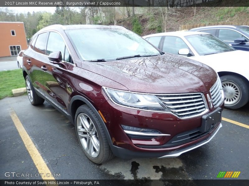 Burgundy Velvet / Cappuccino 2017 Lincoln MKC Reserve AWD