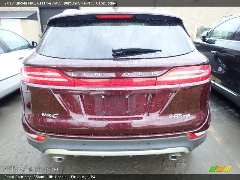 Burgundy Velvet / Cappuccino 2017 Lincoln MKC Reserve AWD