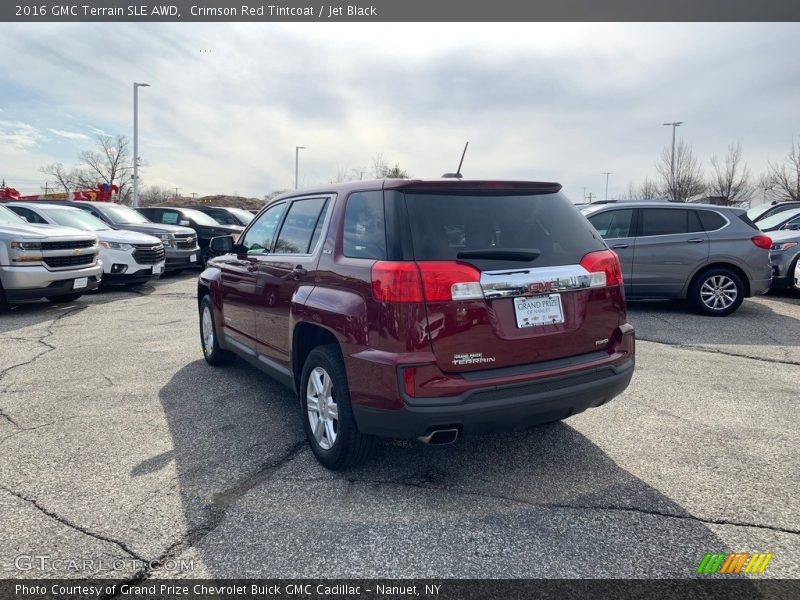 Crimson Red Tintcoat / Jet Black 2016 GMC Terrain SLE AWD