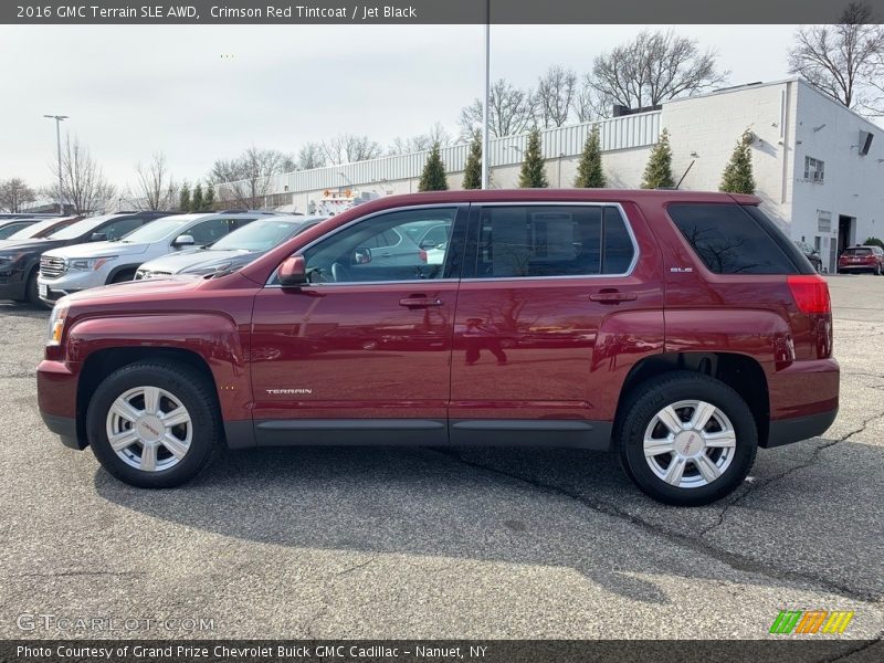 Crimson Red Tintcoat / Jet Black 2016 GMC Terrain SLE AWD
