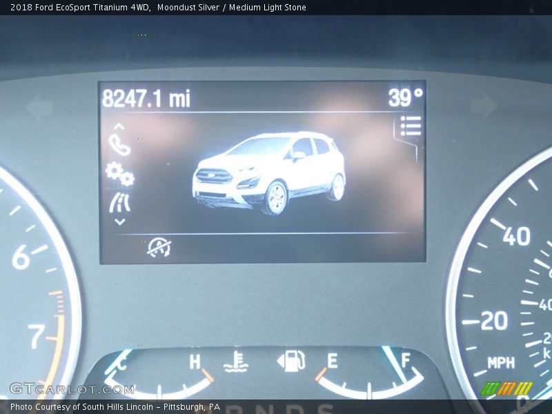 Moondust Silver / Medium Light Stone 2018 Ford EcoSport Titanium 4WD