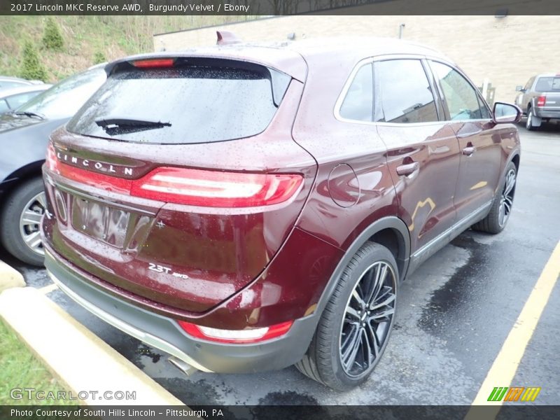Burgundy Velvet / Ebony 2017 Lincoln MKC Reserve AWD