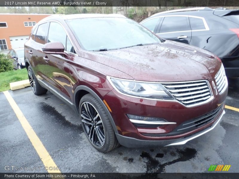 Burgundy Velvet / Ebony 2017 Lincoln MKC Reserve AWD