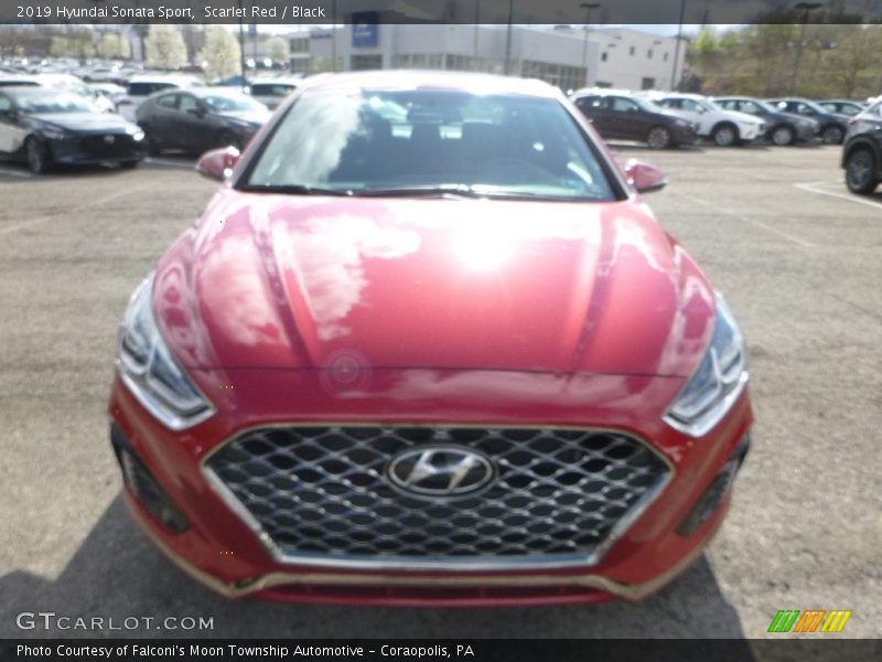 Scarlet Red / Black 2019 Hyundai Sonata Sport