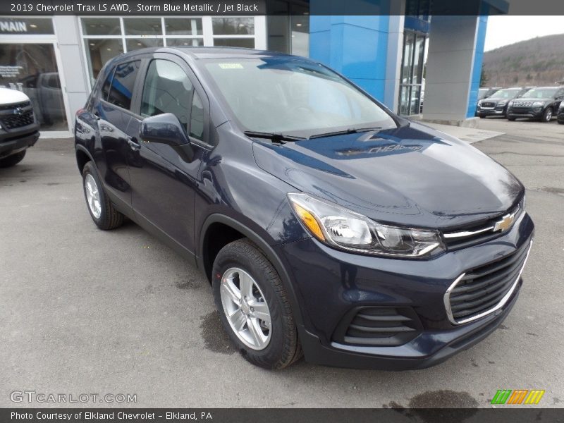 Storm Blue Metallic / Jet Black 2019 Chevrolet Trax LS AWD