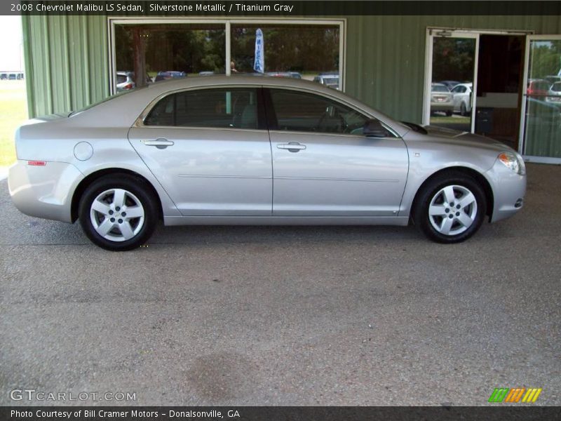 Silverstone Metallic / Titanium Gray 2008 Chevrolet Malibu LS Sedan