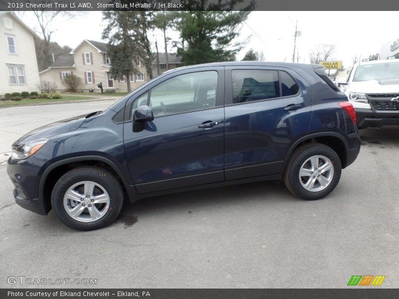 Storm Blue Metallic / Jet Black 2019 Chevrolet Trax LS AWD