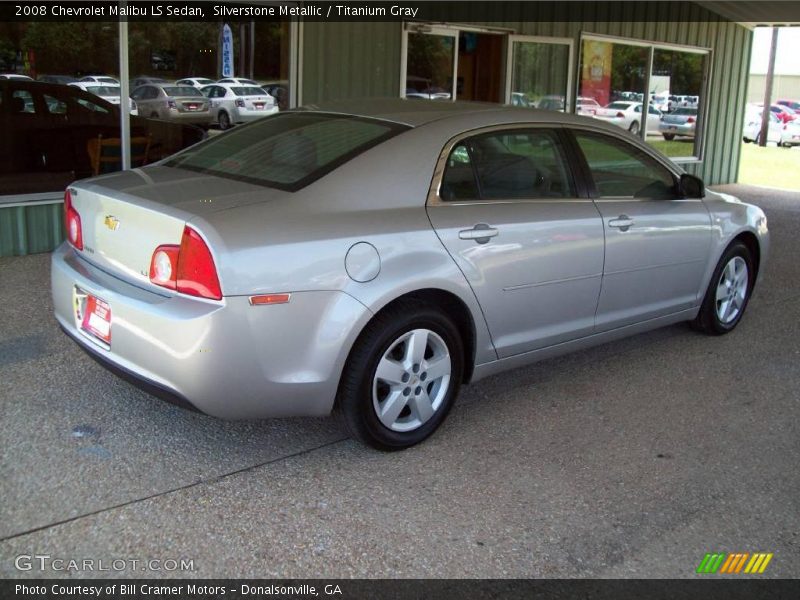 Silverstone Metallic / Titanium Gray 2008 Chevrolet Malibu LS Sedan