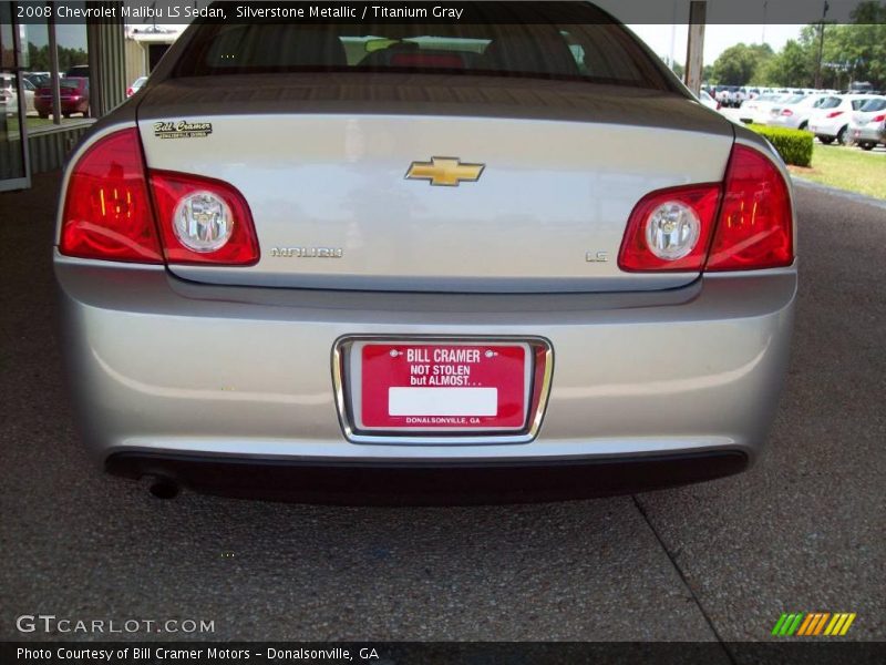 Silverstone Metallic / Titanium Gray 2008 Chevrolet Malibu LS Sedan