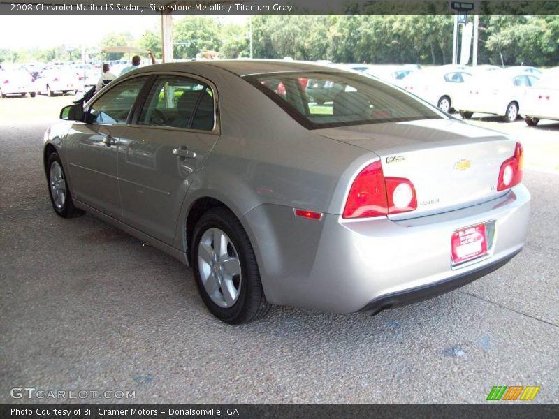 Silverstone Metallic / Titanium Gray 2008 Chevrolet Malibu LS Sedan