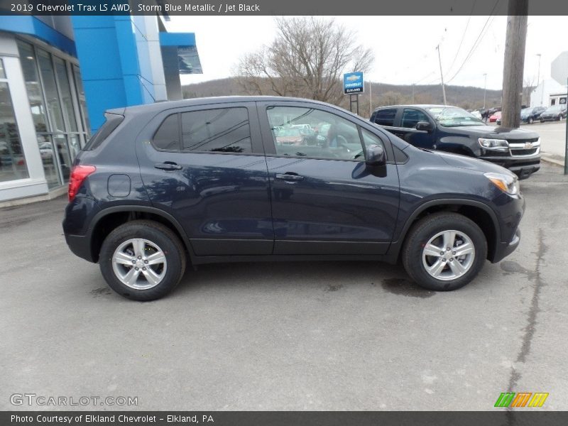 Storm Blue Metallic / Jet Black 2019 Chevrolet Trax LS AWD