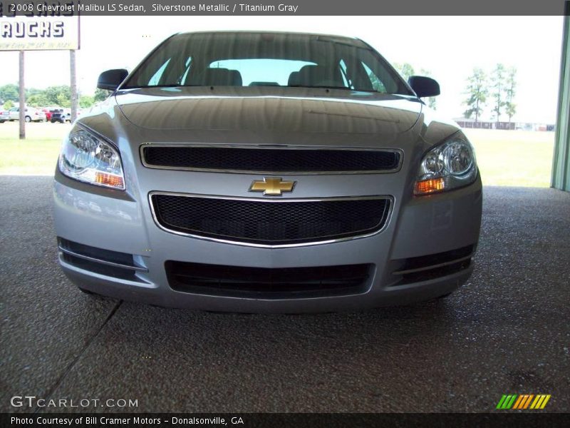 Silverstone Metallic / Titanium Gray 2008 Chevrolet Malibu LS Sedan