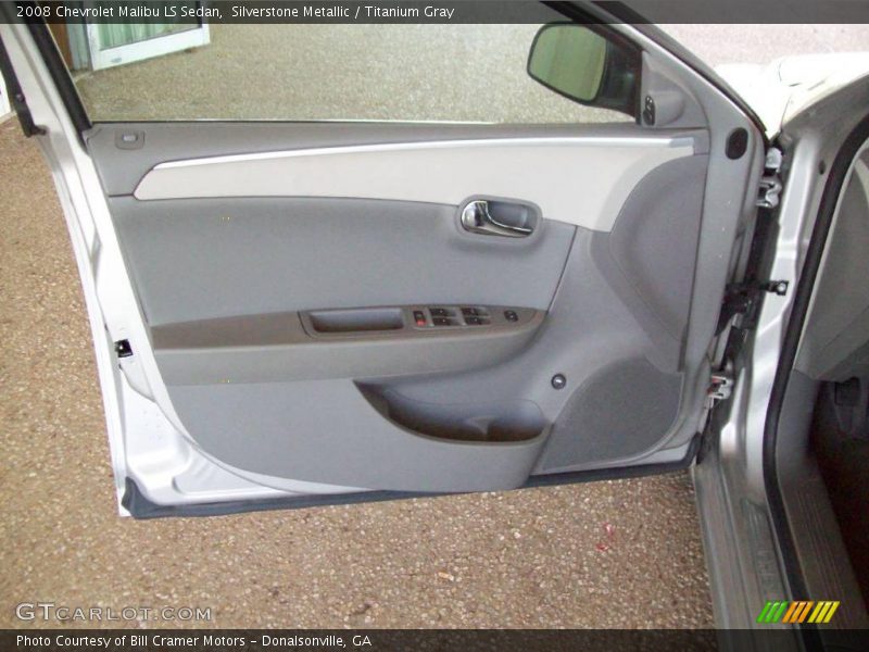 Silverstone Metallic / Titanium Gray 2008 Chevrolet Malibu LS Sedan