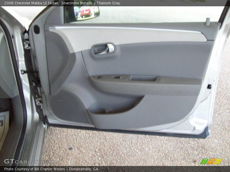 Silverstone Metallic / Titanium Gray 2008 Chevrolet Malibu LS Sedan
