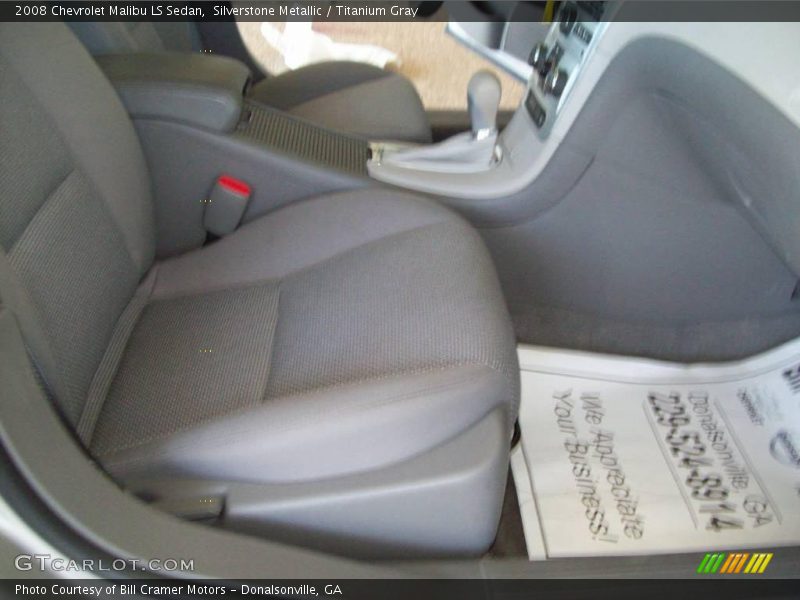 Silverstone Metallic / Titanium Gray 2008 Chevrolet Malibu LS Sedan