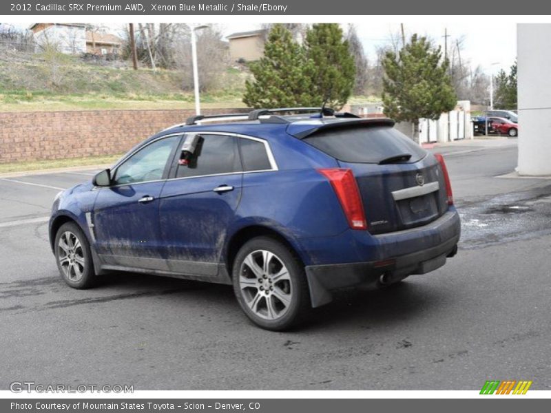 Xenon Blue Metallic / Shale/Ebony 2012 Cadillac SRX Premium AWD