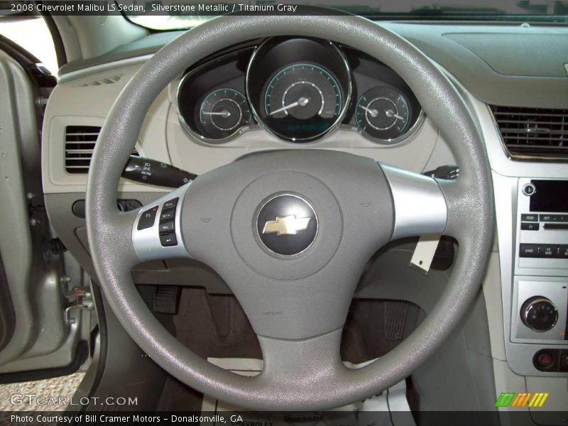Silverstone Metallic / Titanium Gray 2008 Chevrolet Malibu LS Sedan