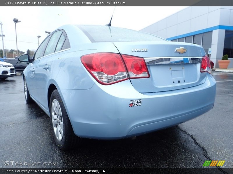 Ice Blue Metallic / Jet Black/Medium Titanium 2012 Chevrolet Cruze LS