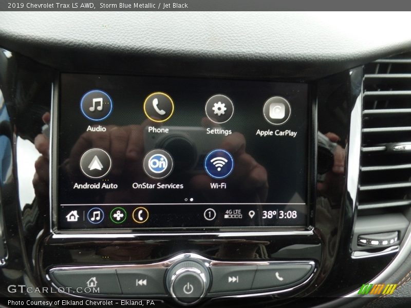 Storm Blue Metallic / Jet Black 2019 Chevrolet Trax LS AWD