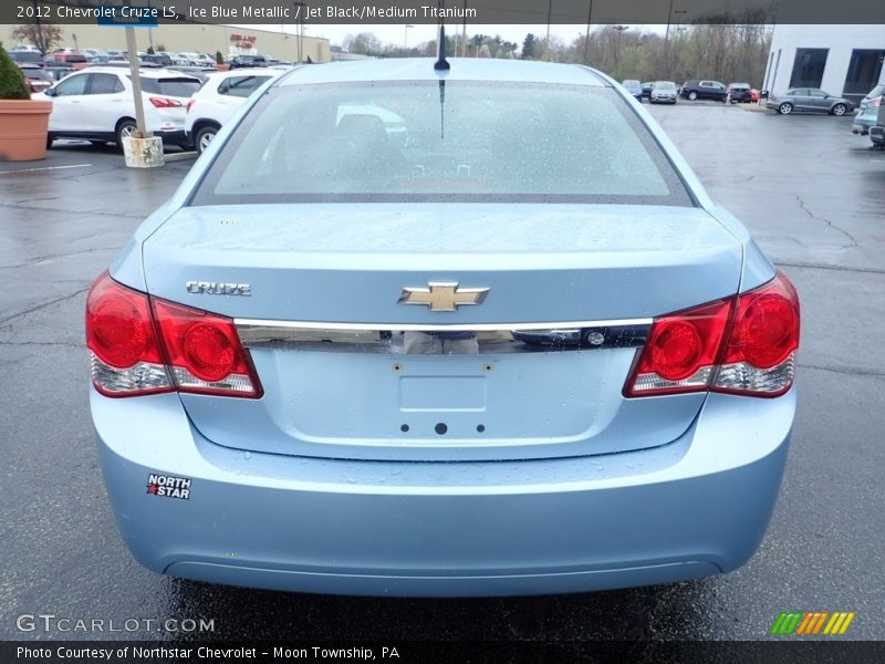 Ice Blue Metallic / Jet Black/Medium Titanium 2012 Chevrolet Cruze LS