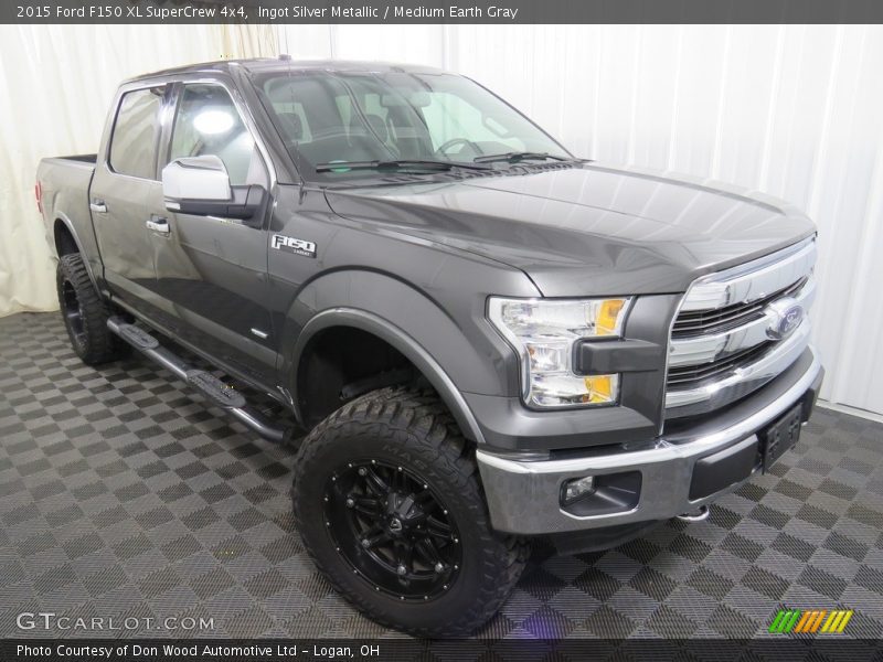 Ingot Silver Metallic / Medium Earth Gray 2015 Ford F150 XL SuperCrew 4x4