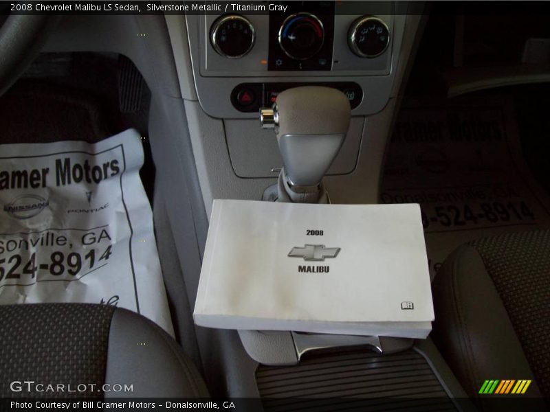 Silverstone Metallic / Titanium Gray 2008 Chevrolet Malibu LS Sedan